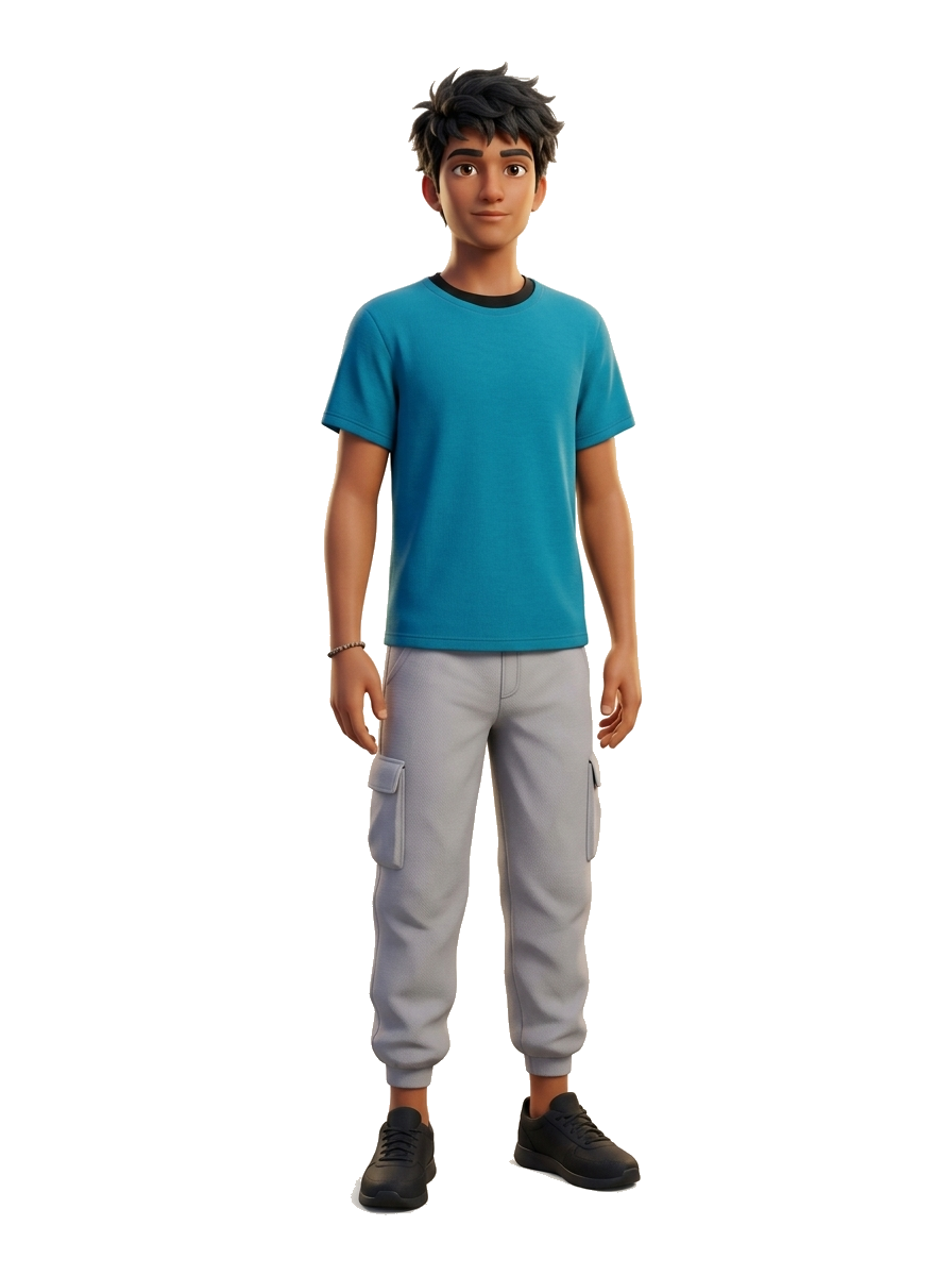 Ayush Vishwakarma 3D character